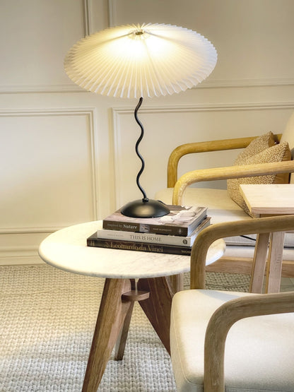 Tischlampe Squiggle – Moderne Lampe mit gewelltem Design für Wohnzimmer, Schlafzimmer und Büro