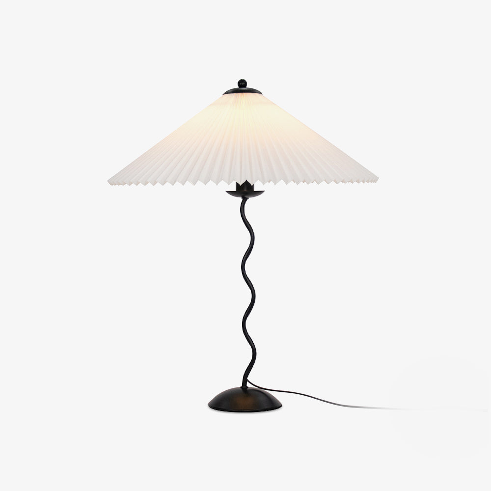 Tischlampe Squiggle – Moderne Lampe mit gewelltem Design für Wohnzimmer, Schlafzimmer und Büro