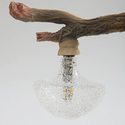 Tischlampe Eichhörnchen – Dekorative LED-Lampe mit Sockel aus Harz und Glas