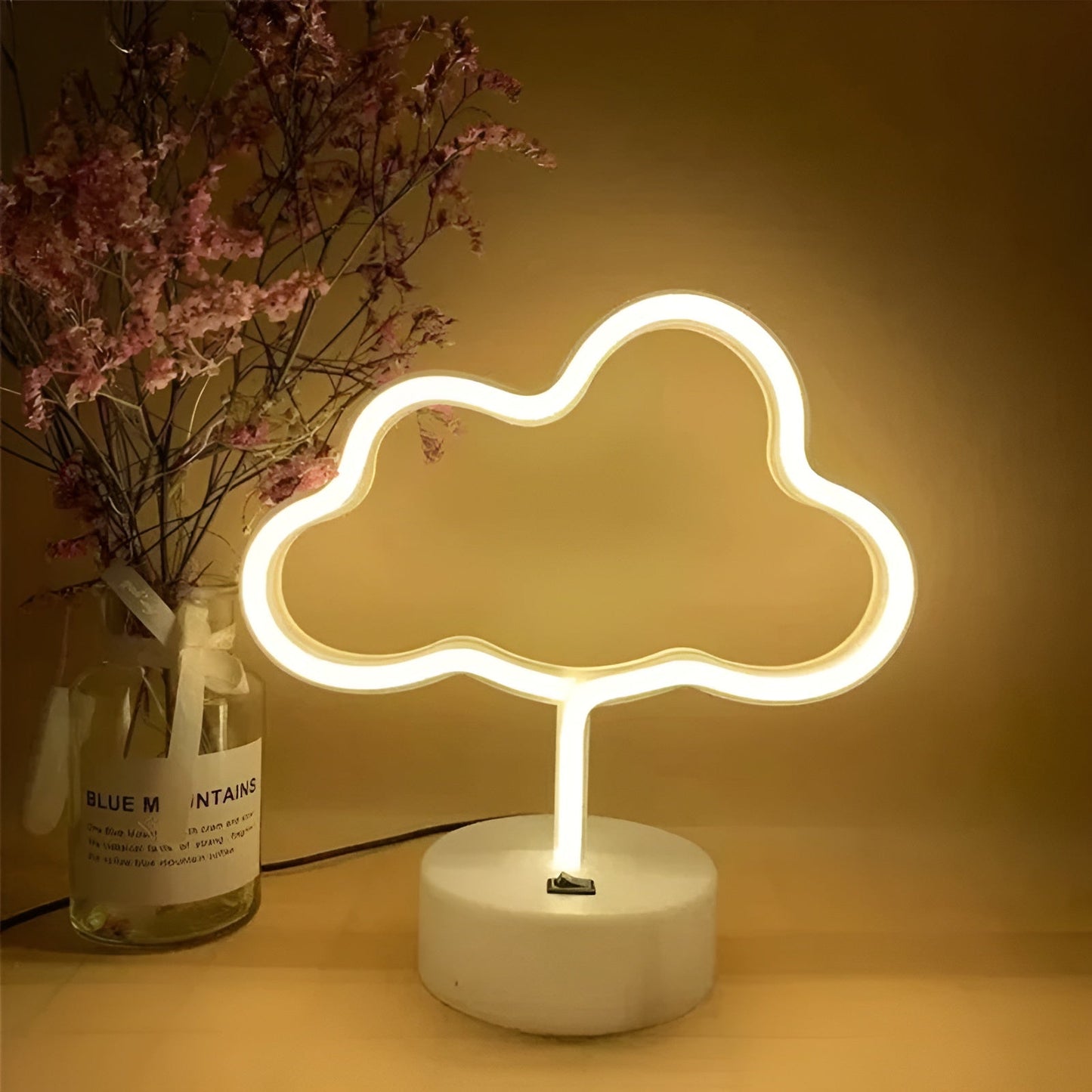 Moderne Neonlampe aus Acryl mit USB-Ladung für einzigartige Atmosphäre