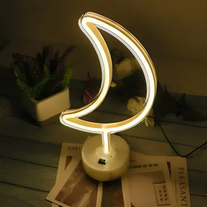 Moderne Neonlampe aus Acryl mit USB-Ladung für einzigartige Atmosphäre