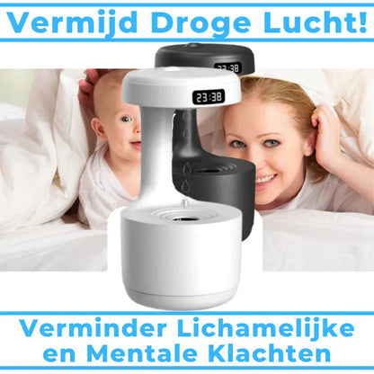 Ultrasonischer Aroma-Luftbefeuchter mit LED-Wassertropfeneffekt – Leiser Diffusor mit Timer und Display