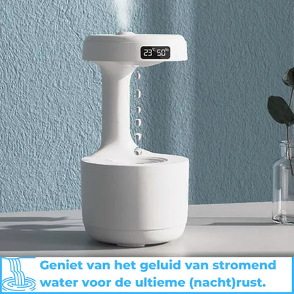 Ultrasonischer Aroma-Luftbefeuchter mit LED-Wassertropfeneffekt – Leiser Diffusor mit Timer und Display