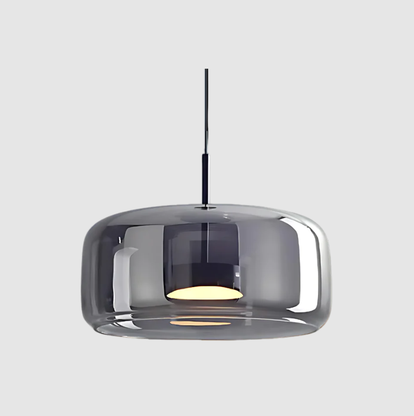 Moderne Aufhängung Le Trio de Hailie – Hängelampen-Set aus Glas und Metall