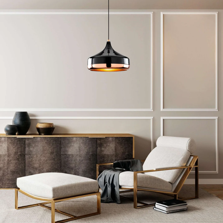 Suspension Midnight Gloss – Elegante Leuchte mit zeitgenössischem Design