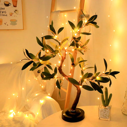 LED-Tischlampe in Baumform – Natürliche und ökologische Dekoration für Wohnzimmer und Schlafzimmer
