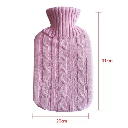 Wärmflaschenbezug – Strickdesign – Pink, 32x20 cm