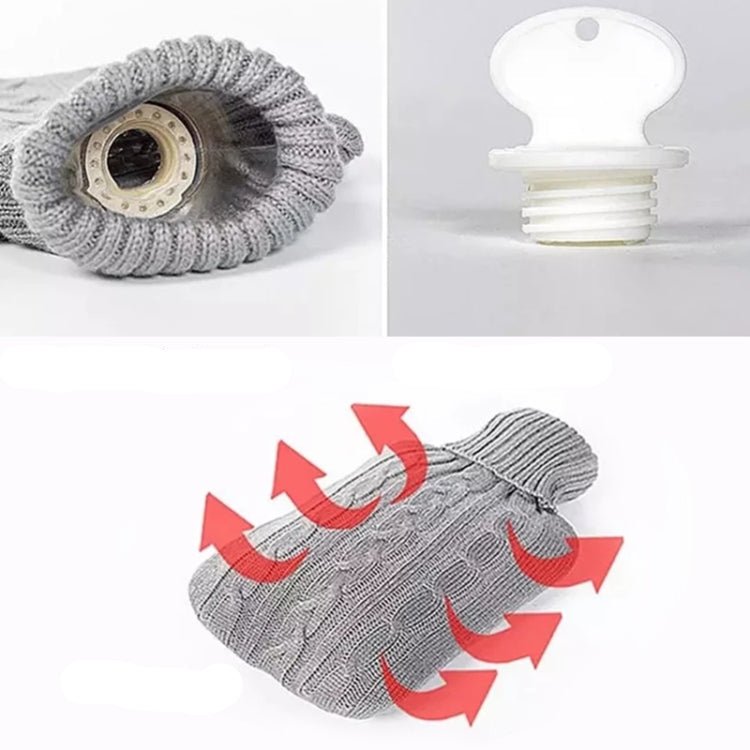 Wärmflaschenbezug – Strickdesign – Pink, 32x20 cm