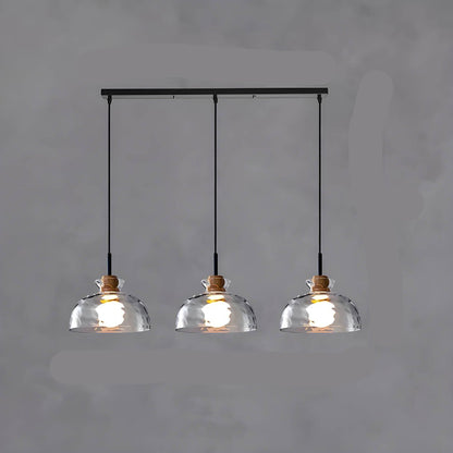 Glas Hängeleuchte TOKYO – Minimalistische Deckenlampe mit 1 oder 3 Köpfen