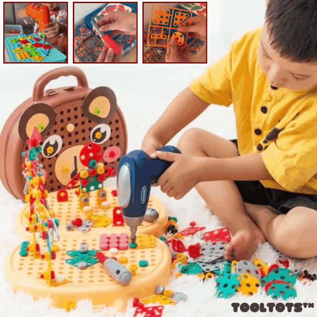 ToolTots™ 3D-Elektrobohrer-Set | 50% Rabatt