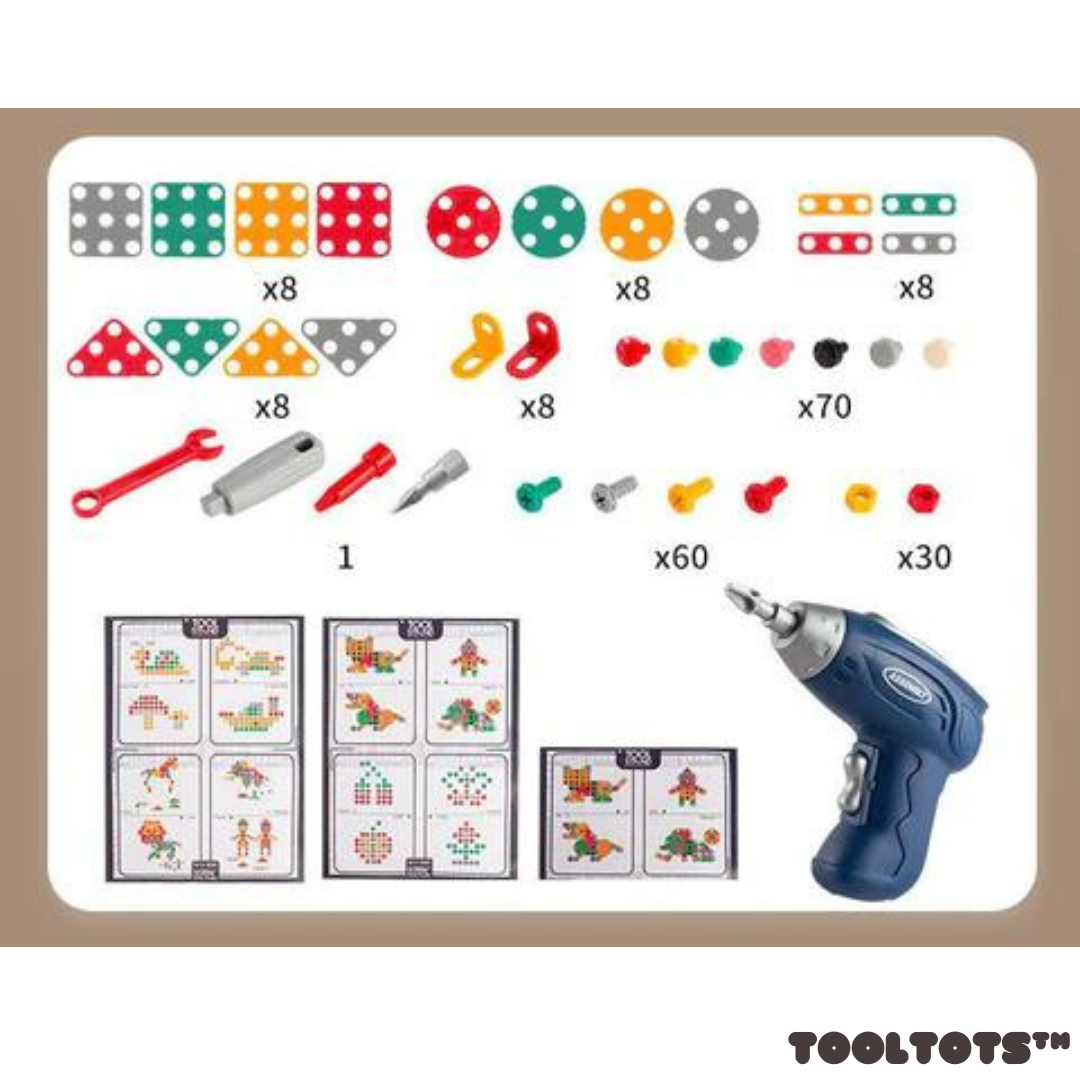 ToolTots™ 3D-Elektrobohrer-Set | 50% Rabatt