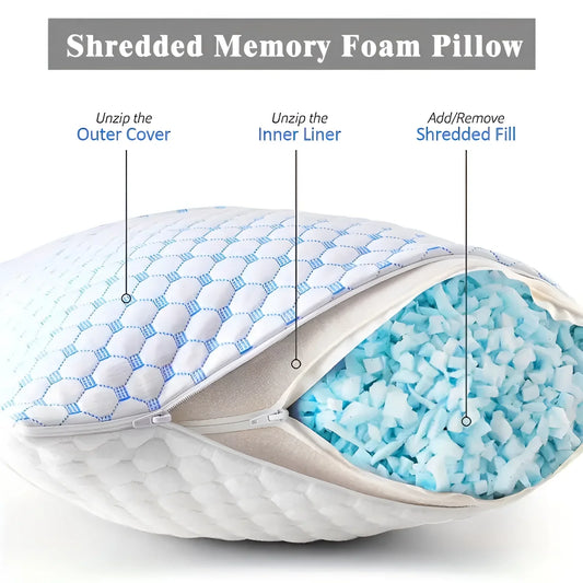Garduru Kühlgel-Speicherfoam-Kissen mit individueller Festigkeit