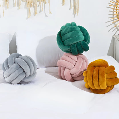 Garduru Samtkissen im Knotendesign – Stilvolle Dekoration