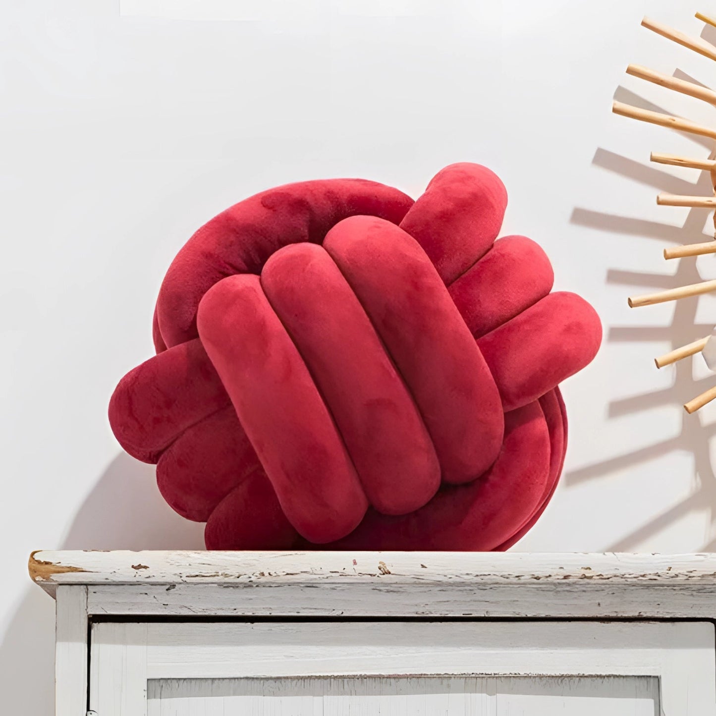 Garduru Samtkissen im Knotendesign – Stilvolle Dekoration