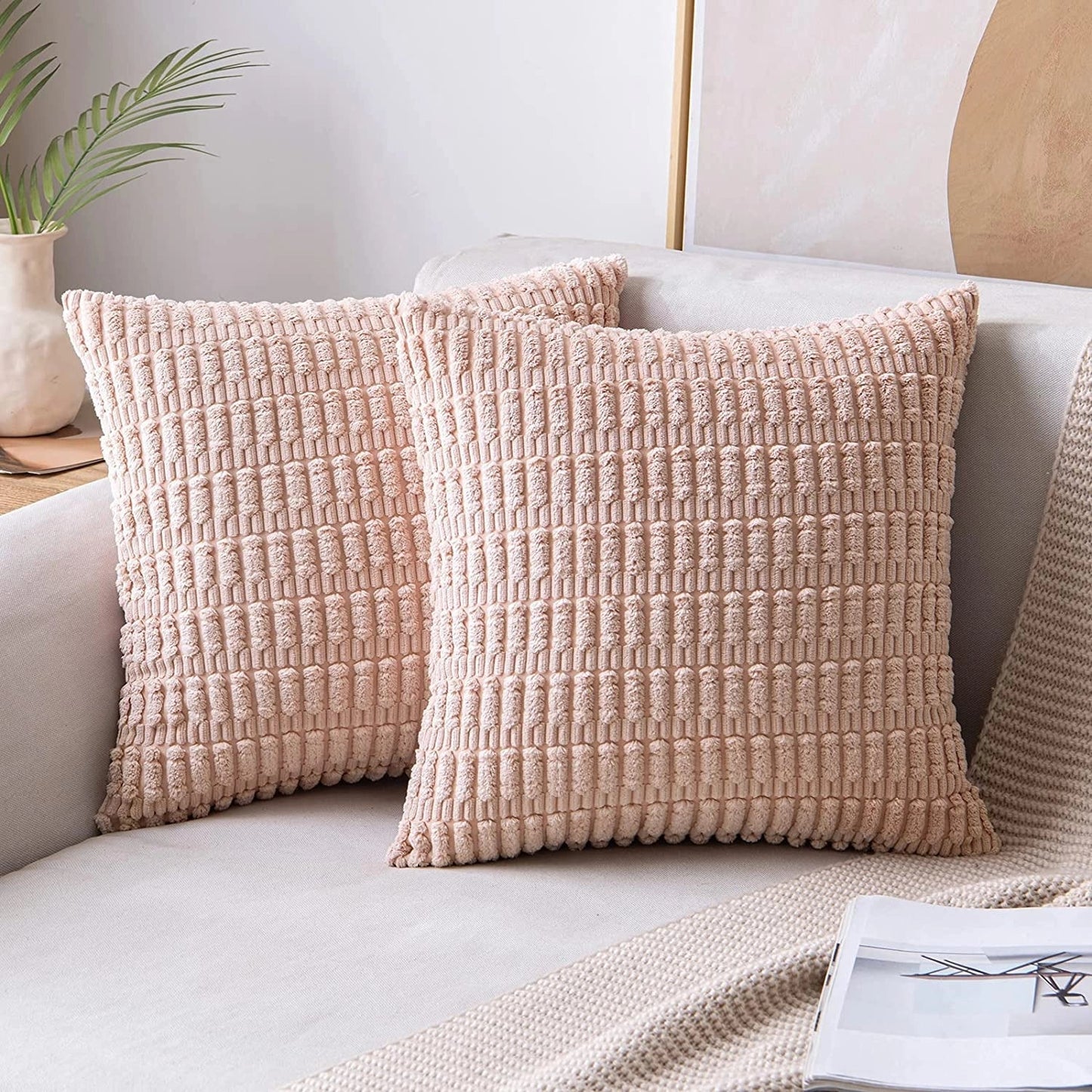 Garduru Corduroy-Kissen für stilvolle Sofa- und Lendenkissen-Dekoration