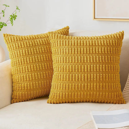 Garduru Corduroy-Kissen für stilvolle Sofa- und Lendenkissen-Dekoration