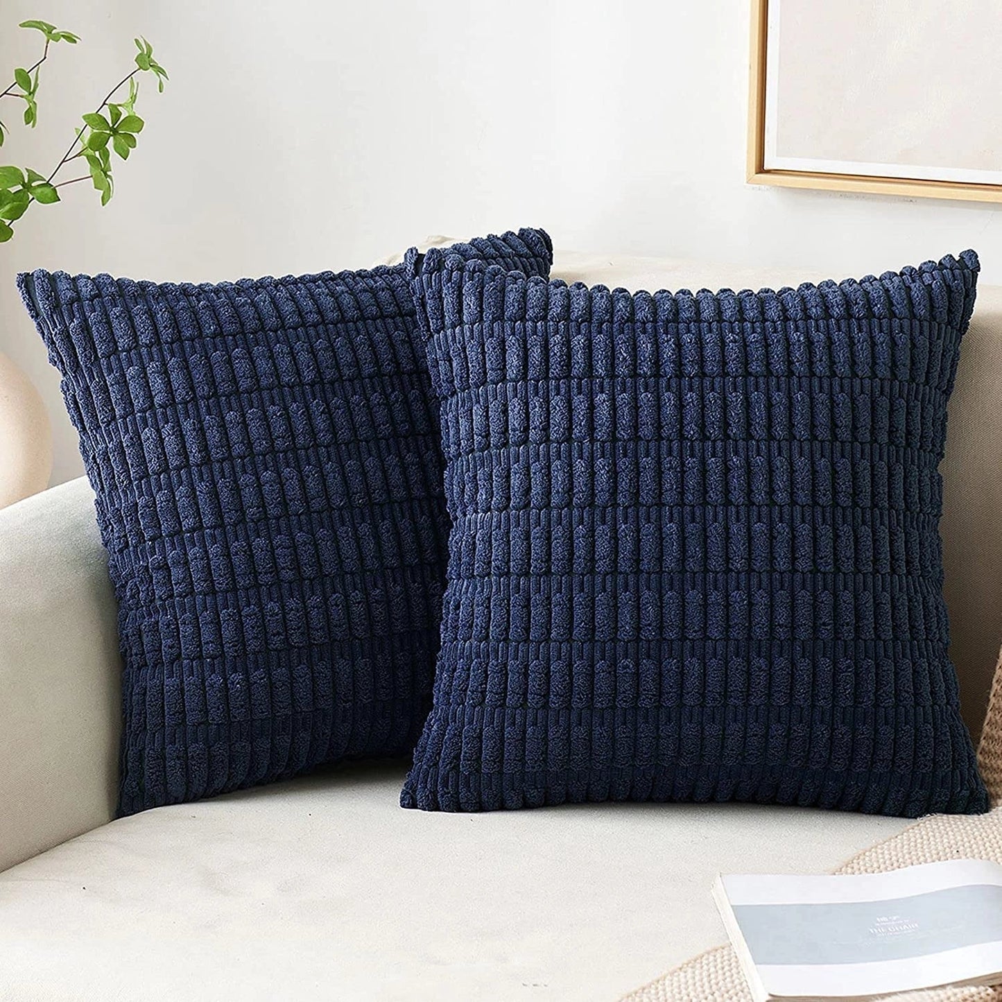 Garduru Corduroy-Kissen für stilvolle Sofa- und Lendenkissen-Dekoration