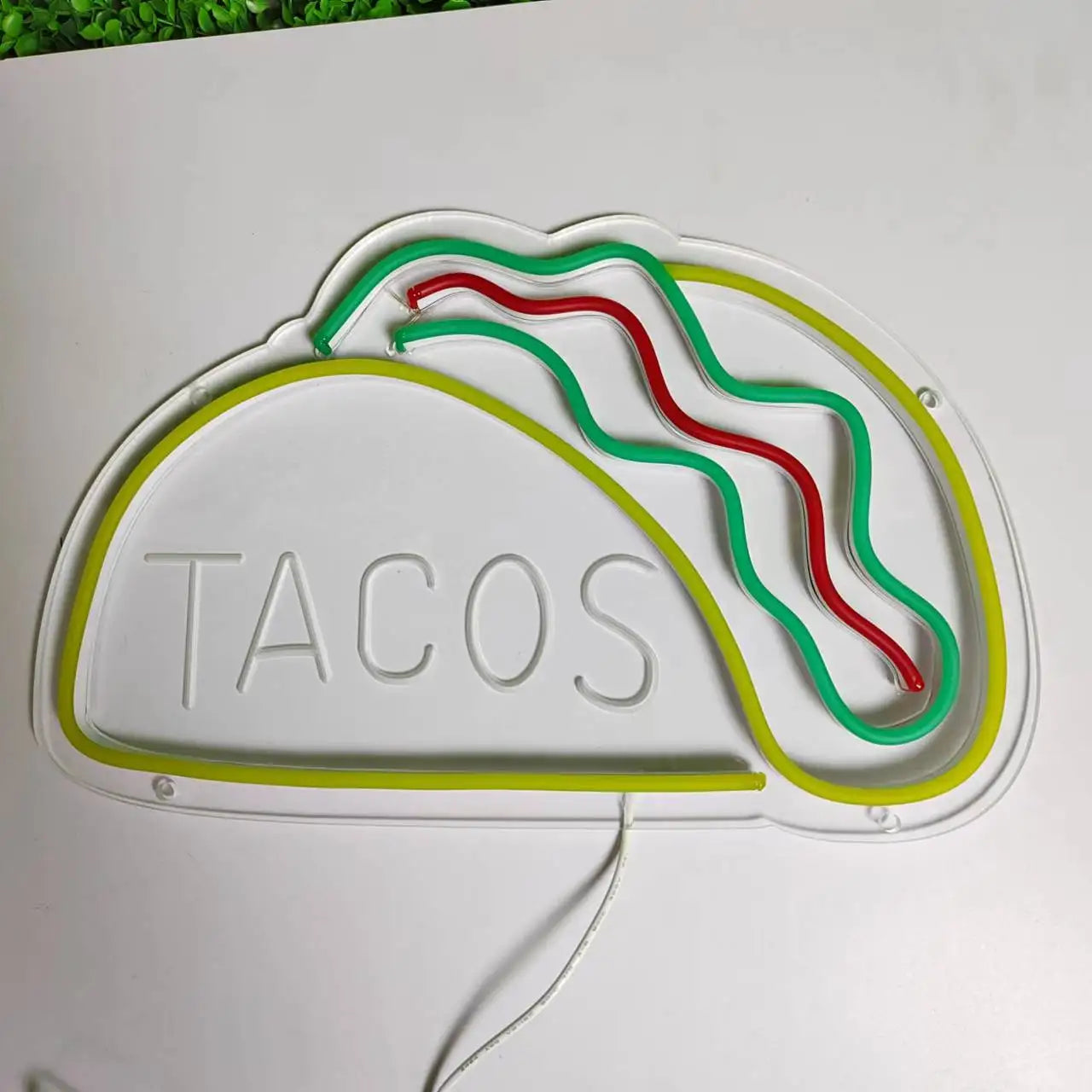 QuickBite - Fastfood Neon Bord Nachtlamp