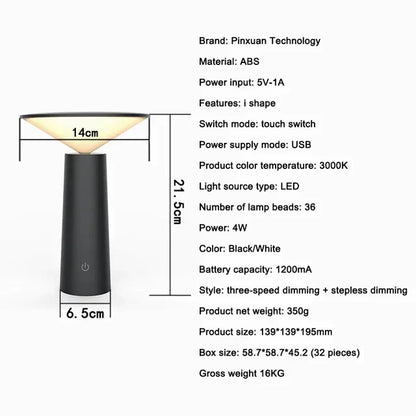 Garduru – Moderne Wireless Tischlampe für gemütliche Atmosphäre und stilvolle Beleuchtung
