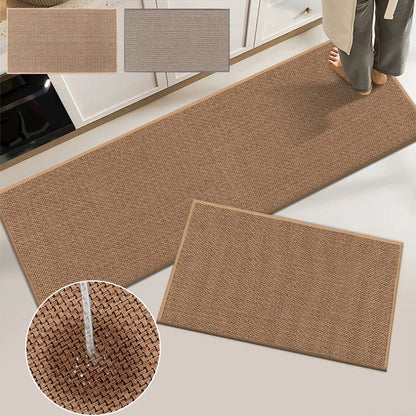 Rutschfester Badeteppich aus saugfähigem Jute - AquaHaven