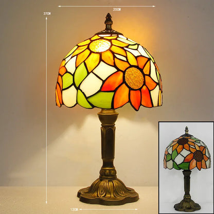 TiffanyGlow Schreibtischlampe – Elegante Beleuchtung & Handwerkliches Design