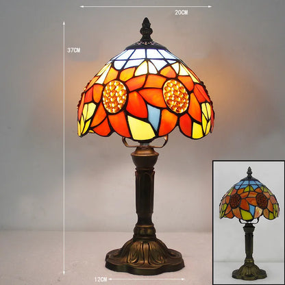 TiffanyGlow Schreibtischlampe – Elegante Beleuchtung & Handwerkliches Design