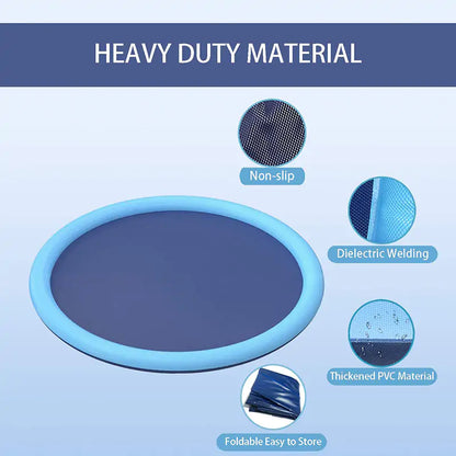 Spritz-Sprinkler Pad – Faltbar für Einfachen Transport – In Verschiedenen Größen