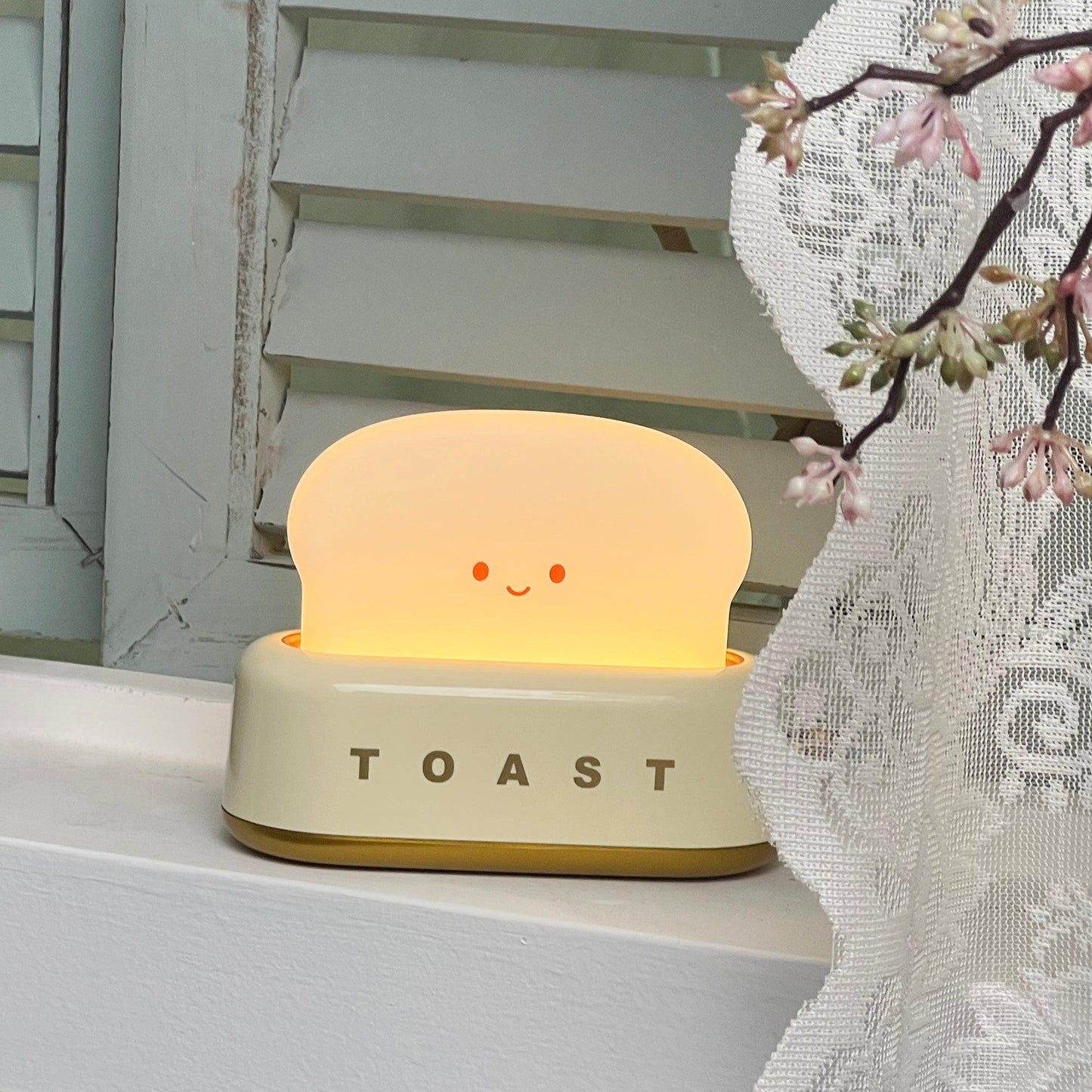 Garduru Lampe – Tragbare Brot-Toast Cartoon LED Nachtlampe