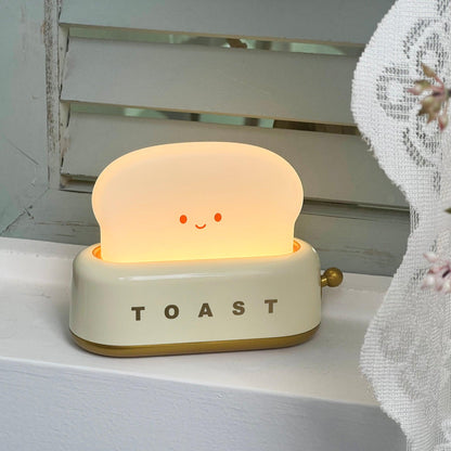 Garduru Lampe – Tragbare Brot-Toast Cartoon LED Nachtlampe
