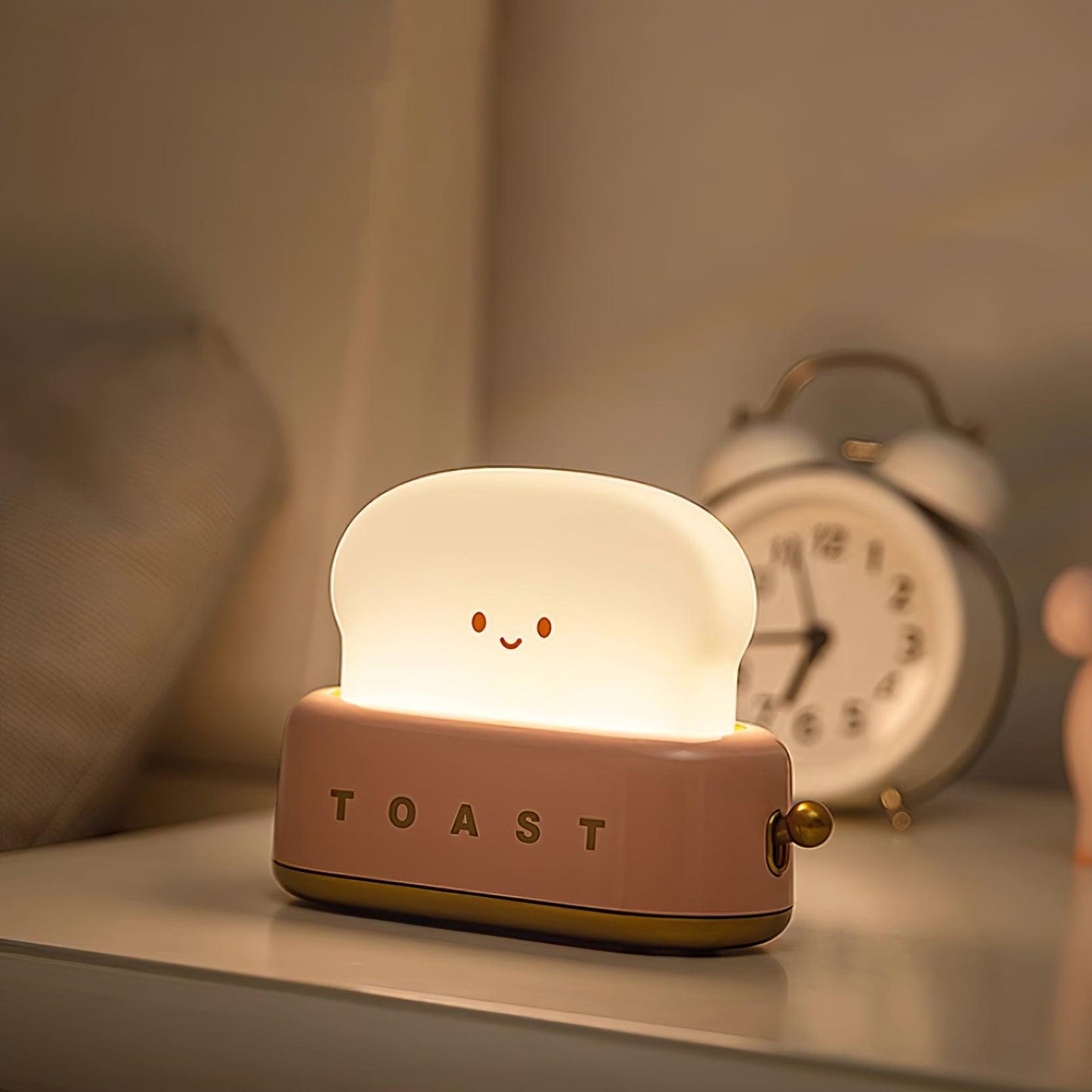 Garduru Lampe – Tragbare Brot-Toast Cartoon LED Nachtlampe