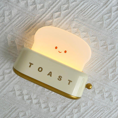 Garduru Lampe – Tragbare Brot-Toast Cartoon LED Nachtlampe