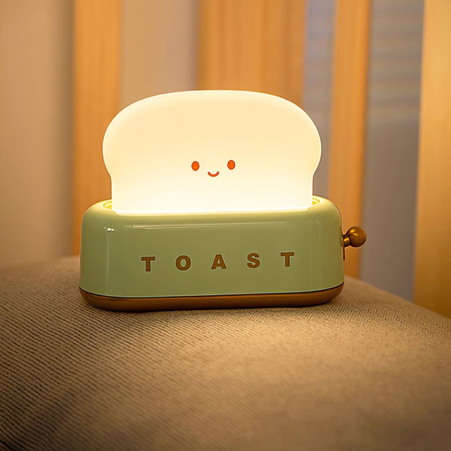 Nachtlampe Toaster – Dekorative und tragbare Beleuchtung mit wiederaufladbarem Akku