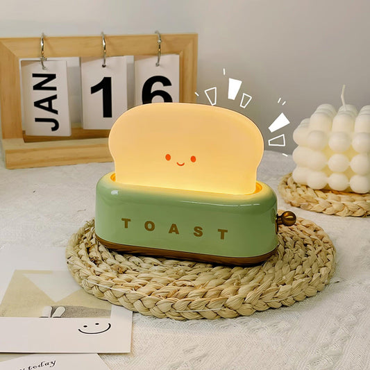 Garduru Lampe – Tragbare Brot-Toast Cartoon LED Nachtlampe