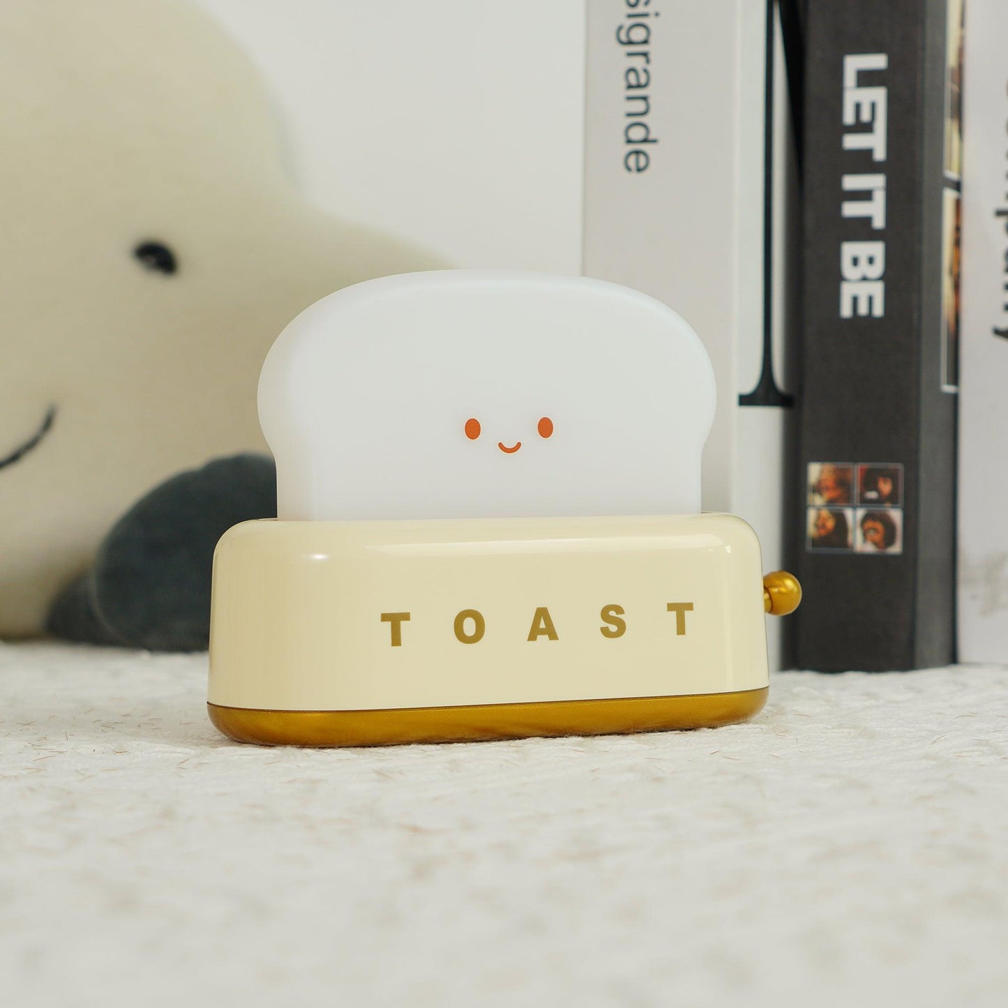 Garduru Lampe – Tragbare Brot-Toast Cartoon LED Nachtlampe