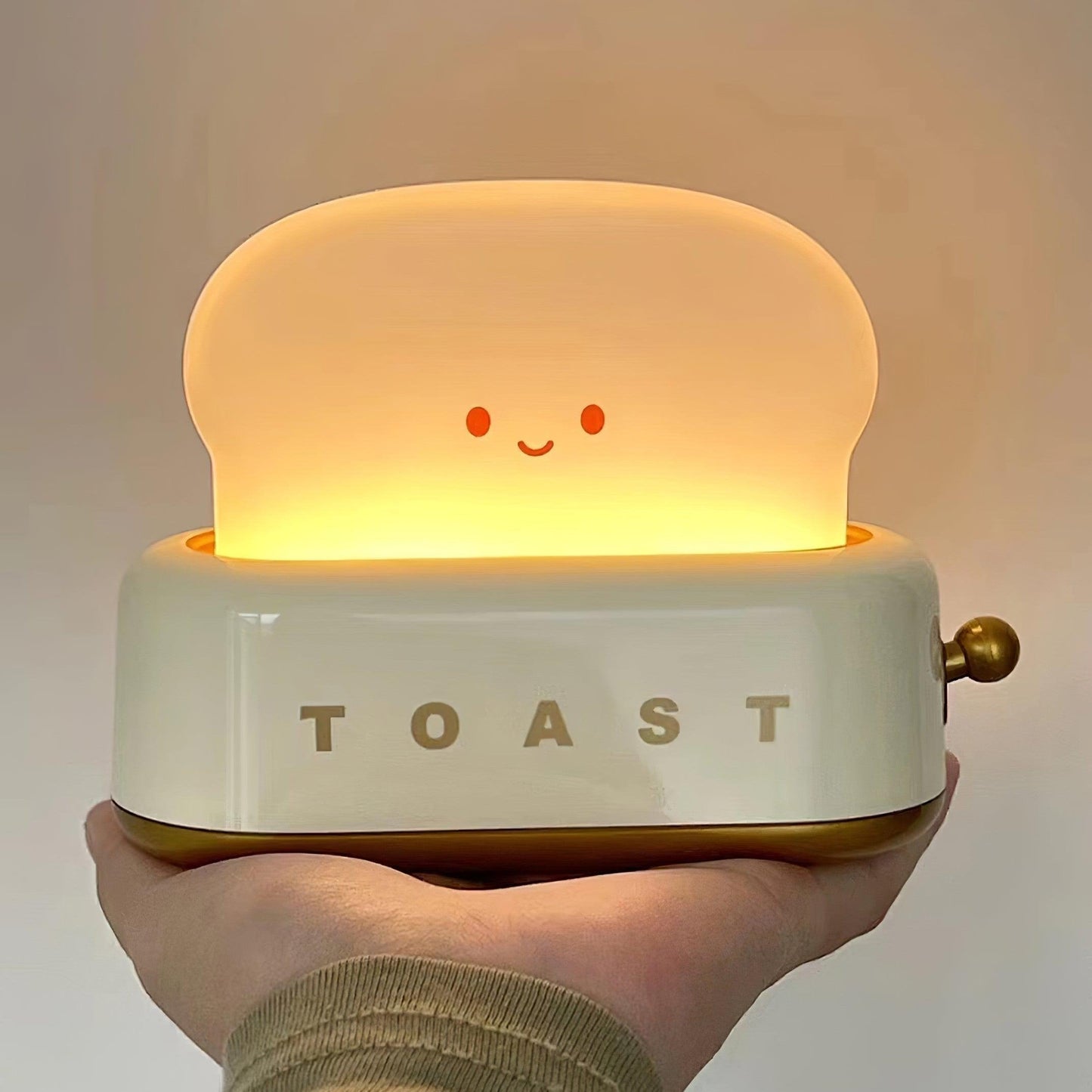 Nachtlampe Toaster – Dekorative und tragbare Beleuchtung mit wiederaufladbarem Akku