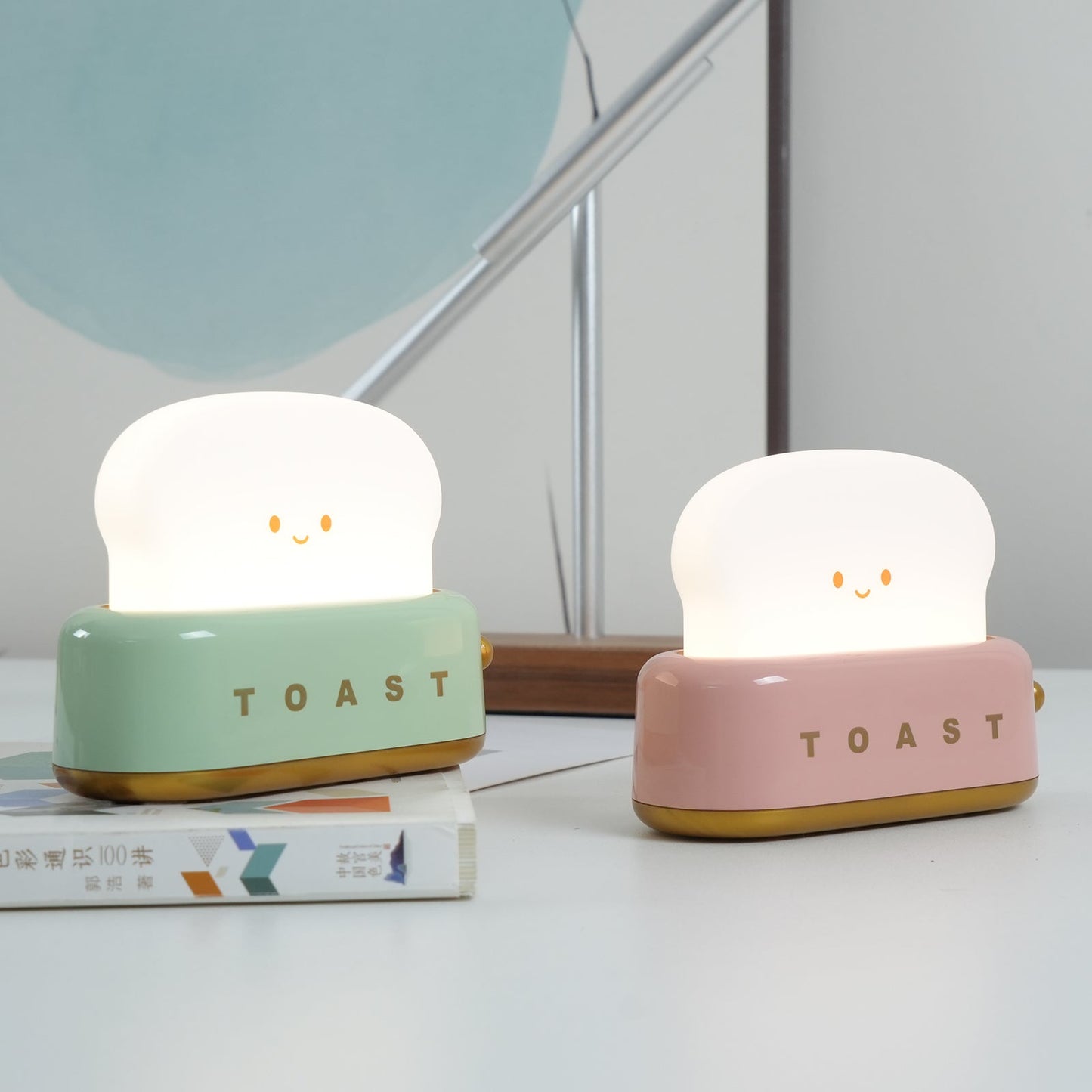 Garduru Lampe – Tragbare Brot-Toast Cartoon LED Nachtlampe
