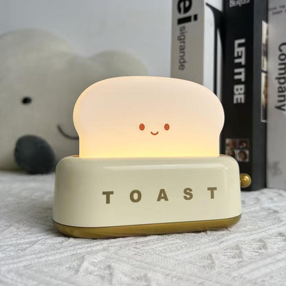 Garduru Lampe – Tragbare Brot-Toast Cartoon LED Nachtlampe