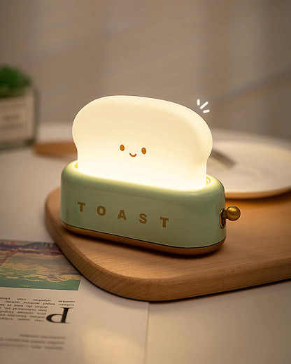 Garduru Lampe – Tragbare Brot-Toast Cartoon LED Nachtlampe