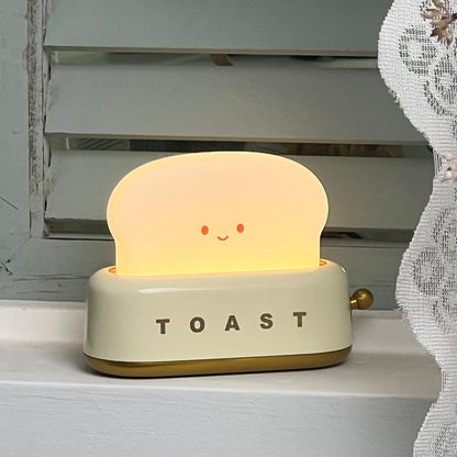 Nachtlampe Toaster – Dekorative und tragbare Beleuchtung mit wiederaufladbarem Akku
