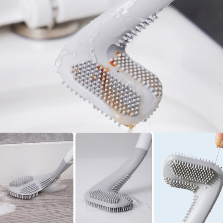 Toilettenbürste – Dreieckiger Kopf – Hygienisch & Aufhängbar – Schwarz