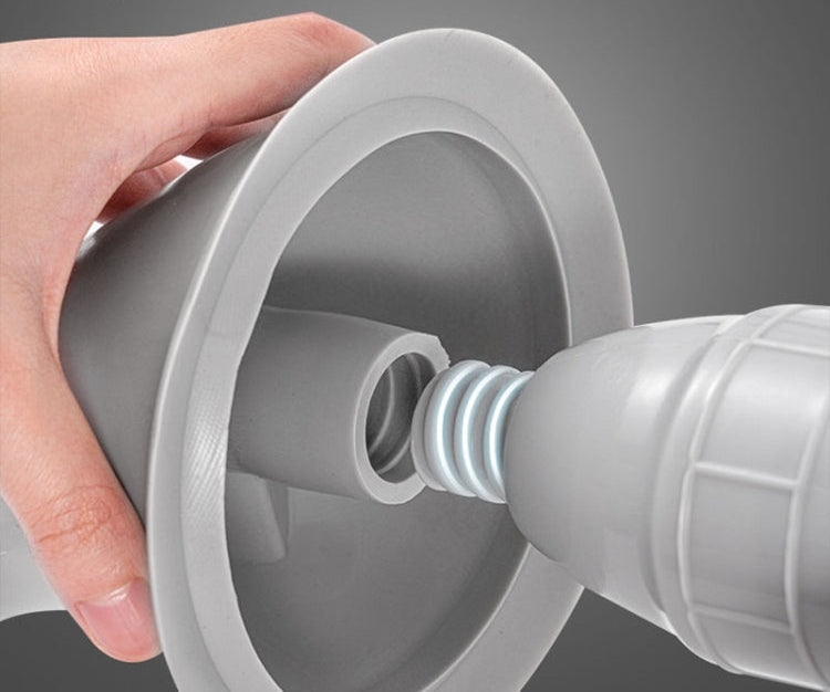 Toilettenpumpe – Hochdruckreinigung ohne Chemikalien – Rostfrei & Langlebig, Grau-Weiß