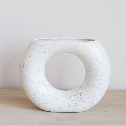 TonAura - Keramik-Vase mit satinierter Oberfläche