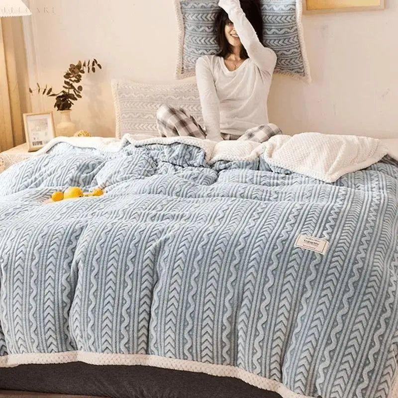 Warmes und kuscheliges Thermodecke aus Polyester – Maschinenwaschbar, erhältlich in verschiedenen Größen und Farben
