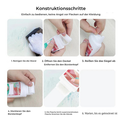 Garduru zur Reparatur von Wandfarben™ - Überdecken Sie Flecken und Graffiti ganz einfach!