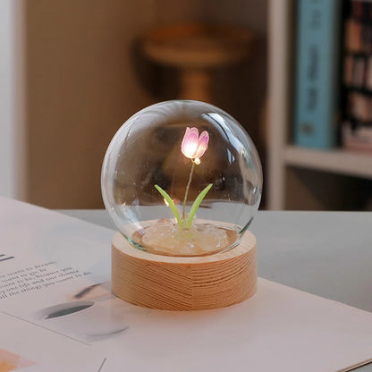 BloomLuxe – Elegante Tischlampe mit Tulpen-Design für eine stimmungsvolle Note