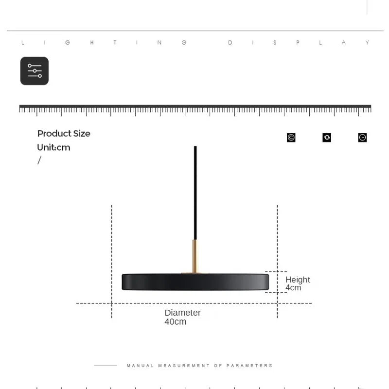 Garduru – Futuristische Metall LED Pendelleuchte