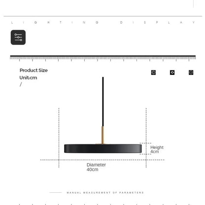 Garduru LED Pendelleuchte | Metall Design | Moderne Deckenleuchte für Zuhause