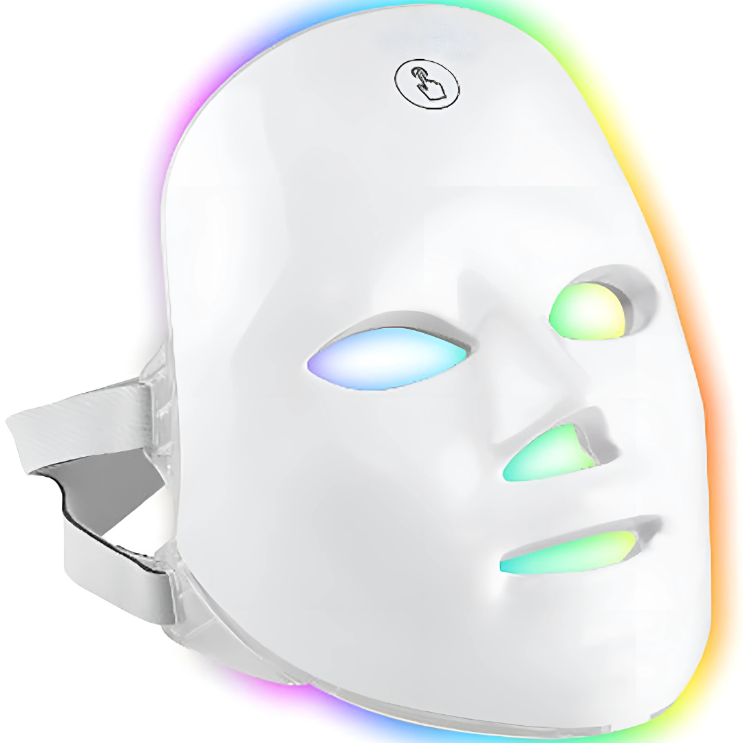 LED-Gesichtsmaske mit Nackenlichttherapie