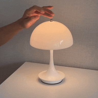 Bauhaus Mushroom Lampe – Wiederaufladbar, Elegant & Touch-Steuerung