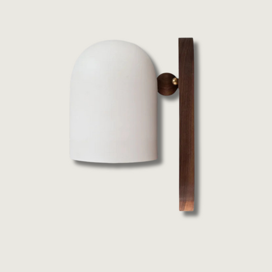 Walnuss Wabi-Sabi Wandlampe | NatureGlow